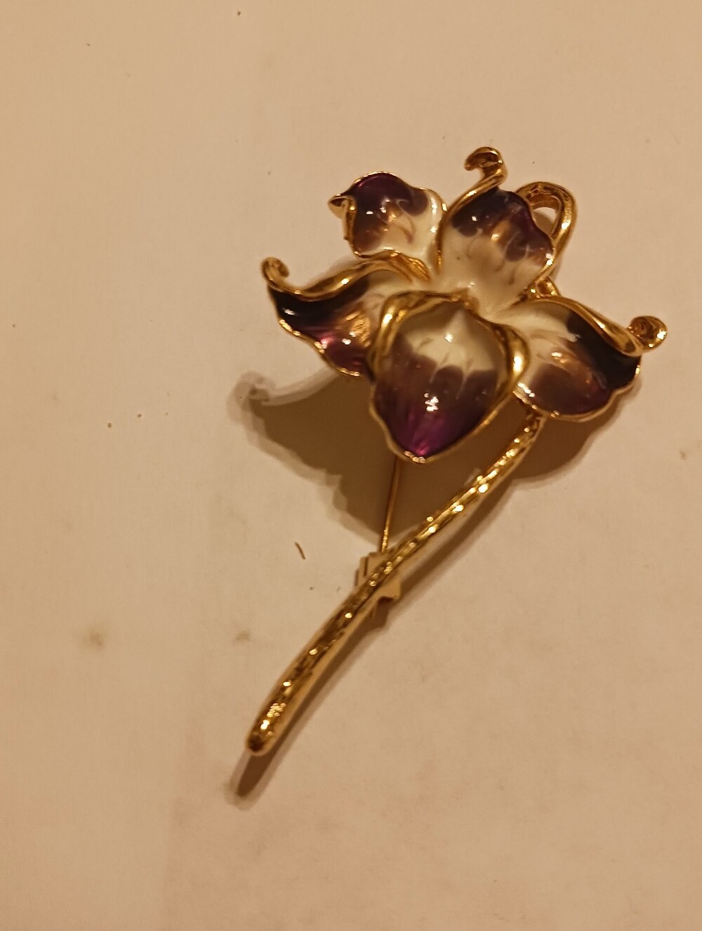 Vintage Lily Lapel Pin, Y2K Fashion Jewelry